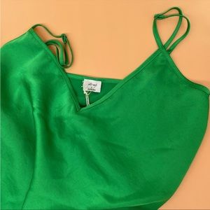 Wilfred Emerald Green Slip Dress